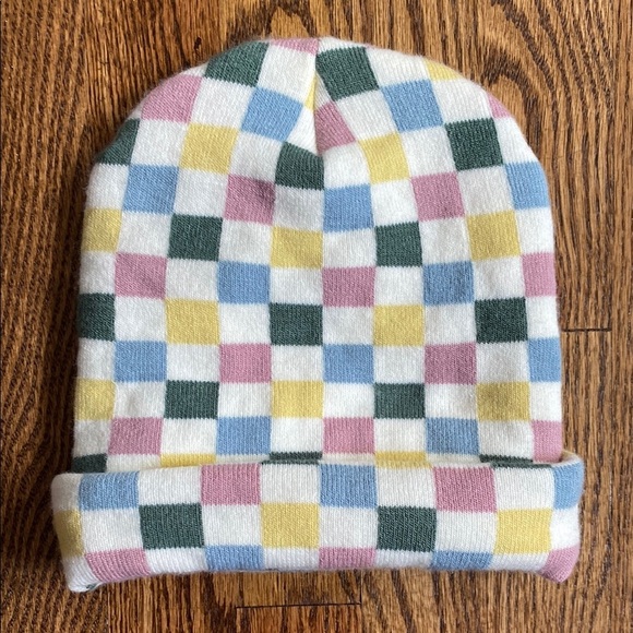 Multi colored checkerboard Vans Breakin Curfew beanie, one size, excellent cond. - Picture 4 of 13